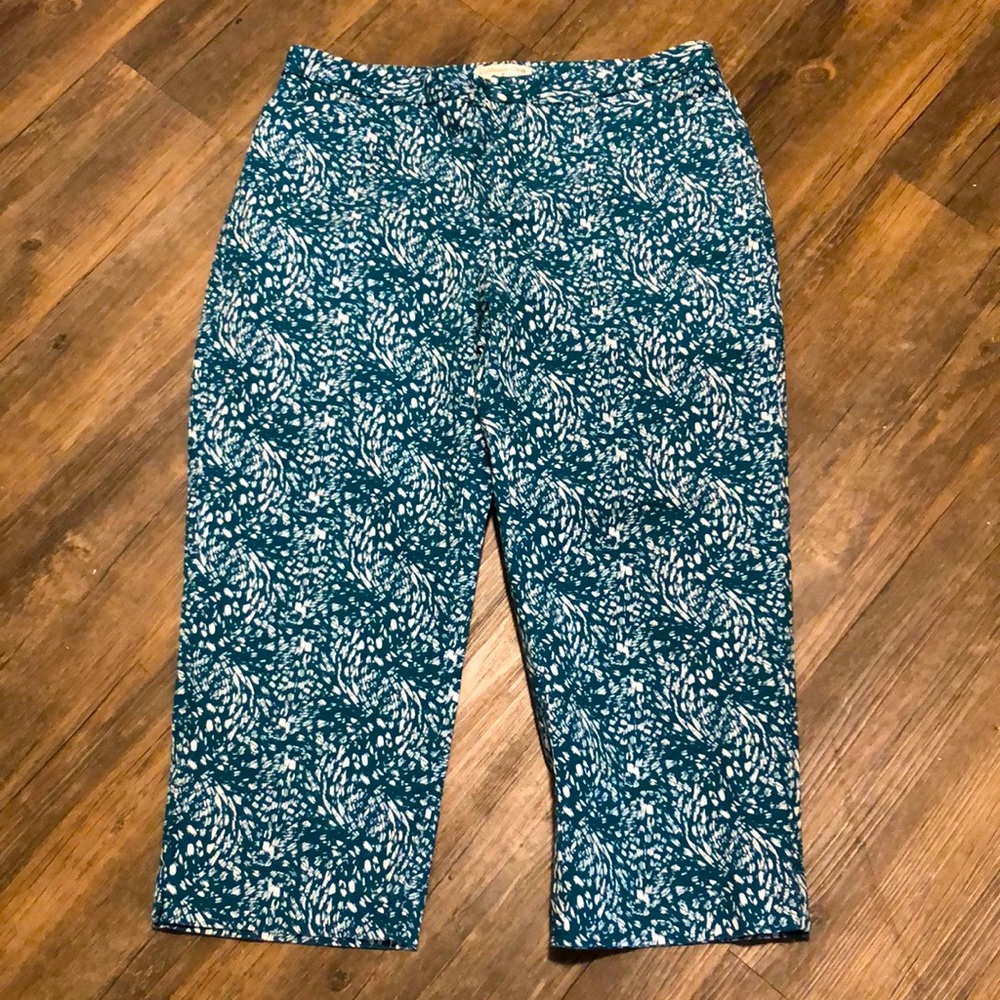 Coldwater Creek Cropped Pants Capris SZ 8 - Picture 2 of 8